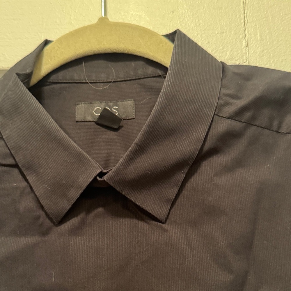 COS Black Smock Collar Shirt - Picture 2 of 5